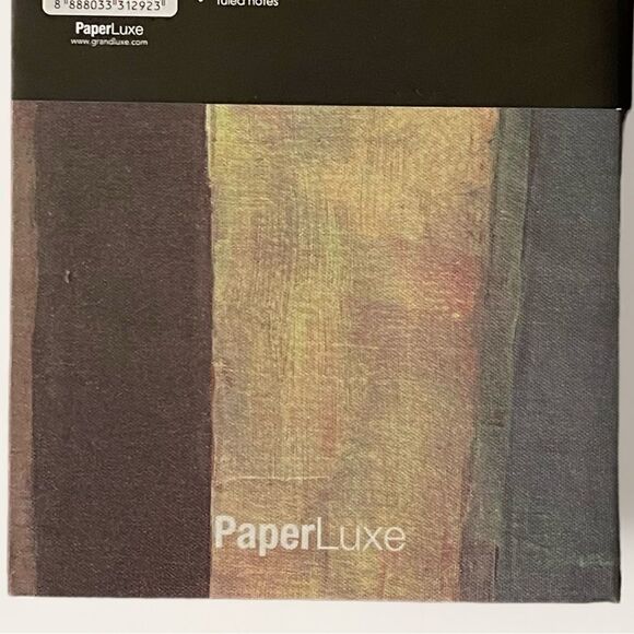 PaperLuxe Abstract Soft Canvas Soft Notes Ribbon Bookmarker Acid-Free Notebook - Picture 12 of 14